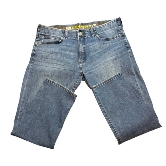Lee Performance Extreme Motion MVP Men's Slim Fit Straight leg jeans size 38x30 - Picture 1 of 6